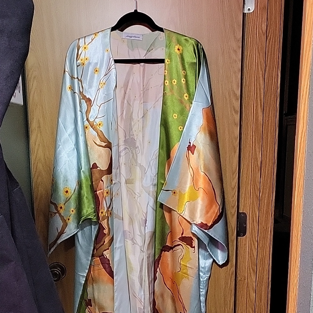 Elegant Multicolor Kimono Jacket